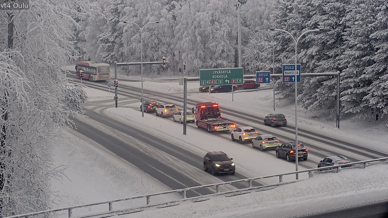 Weather Camera Image Road 4 Oulu, Oulu, Pohjois-Pohjanmaa