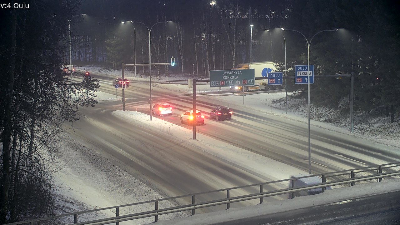 Weather Camera Image Väg 4 Uleåborg, Oulu, Pohjois-Pohjanmaa