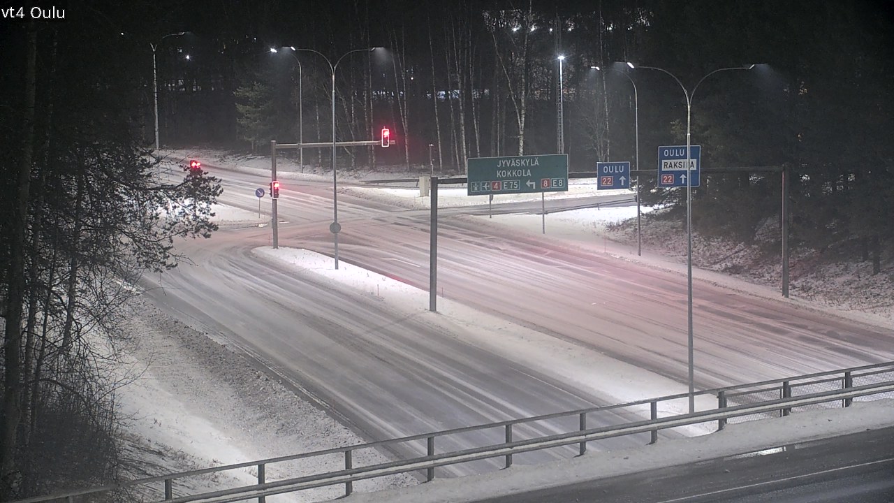 Weather Camera Image Väg 4 Uleåborg, Oulu, Pohjois-Pohjanmaa