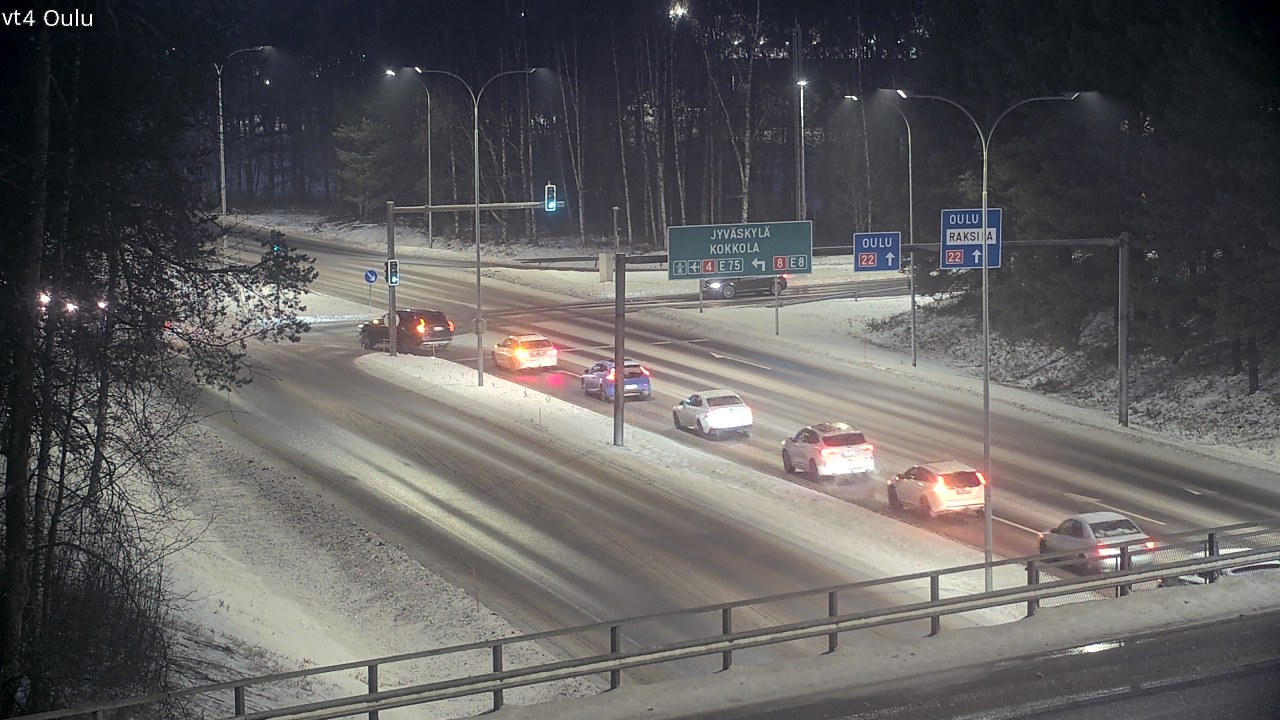 Weather Camera Image Väg 4 Uleåborg, Oulu, Pohjois-Pohjanmaa