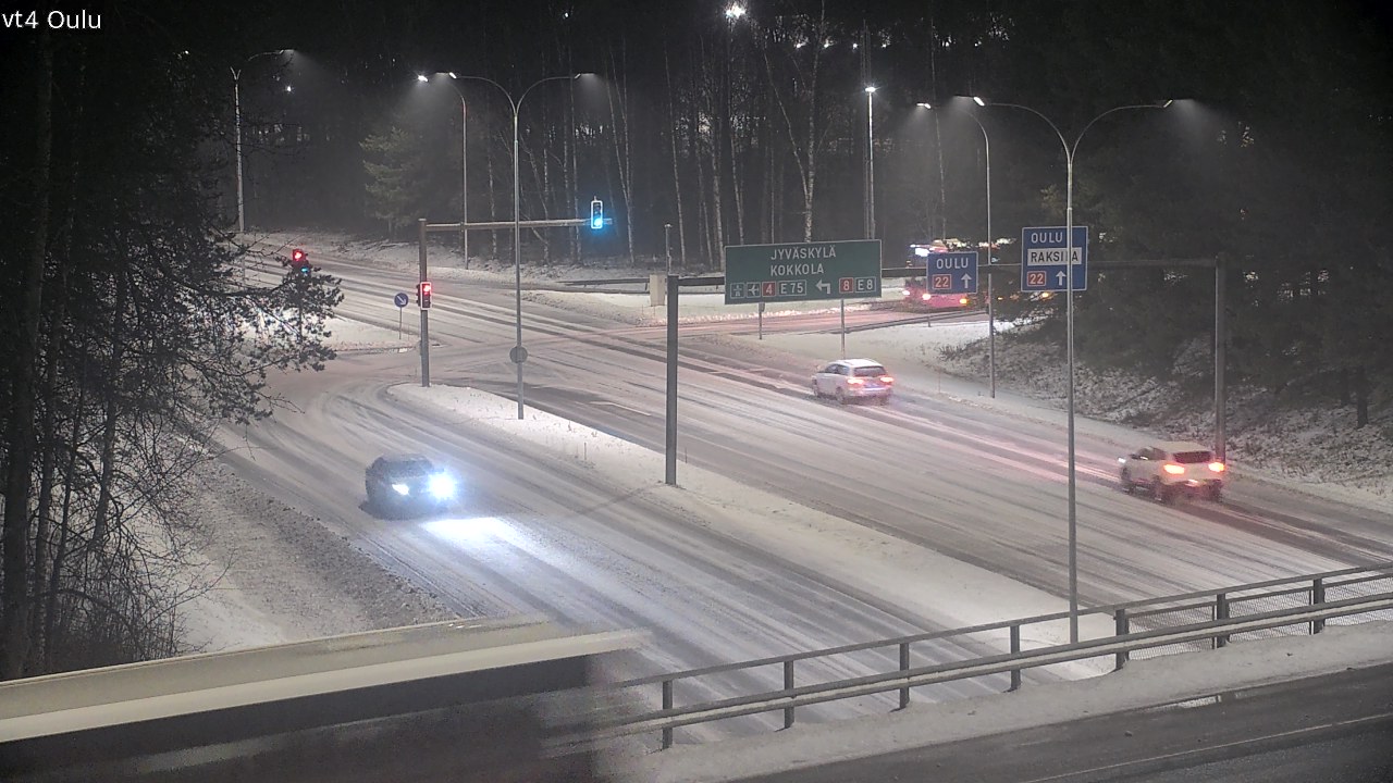 Weather Camera Image Väg 4 Uleåborg, Oulu, Pohjois-Pohjanmaa