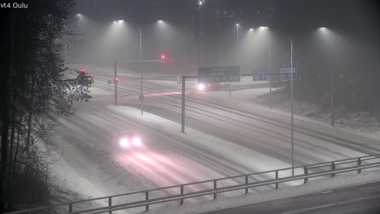 Weather Camera Image Väg 4 Uleåborg, Oulu, Pohjois-Pohjanmaa