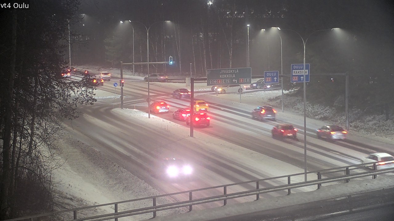 Weather Camera Image Väg 4 Uleåborg, Oulu, Pohjois-Pohjanmaa