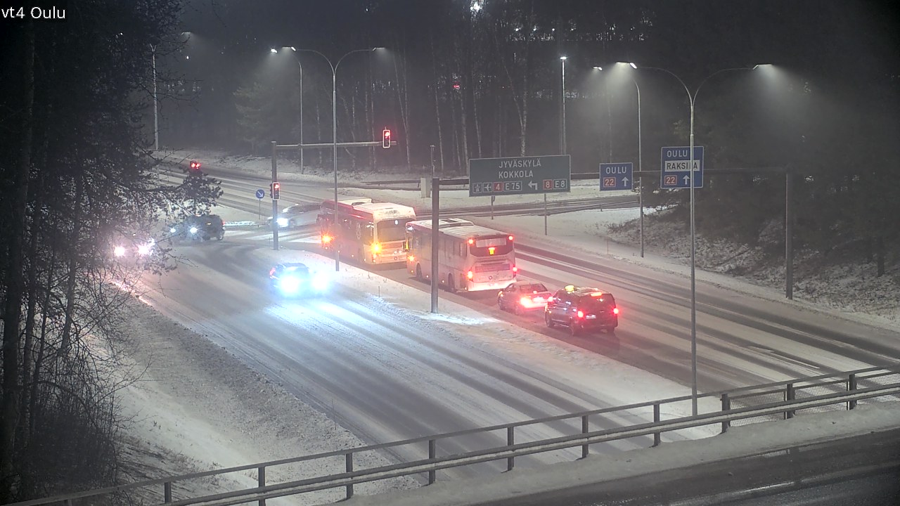 Weather Camera Image Väg 4 Uleåborg, Oulu, Pohjois-Pohjanmaa