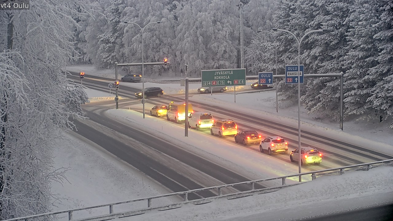 Weather Camera Image Road 4 Oulu, Oulu, Pohjois-Pohjanmaa
