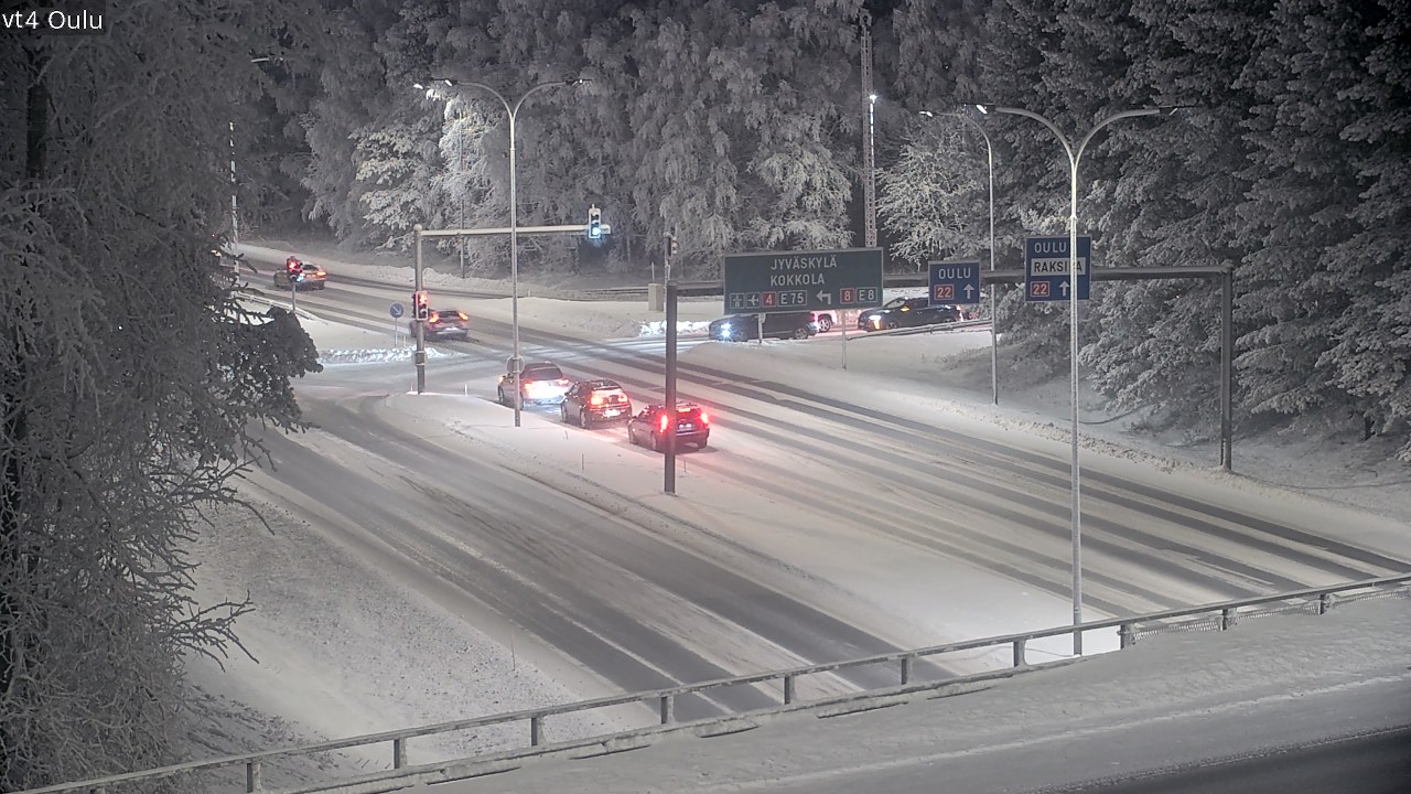Weather Camera Image Road 4 Oulu, Oulu, Pohjois-Pohjanmaa
