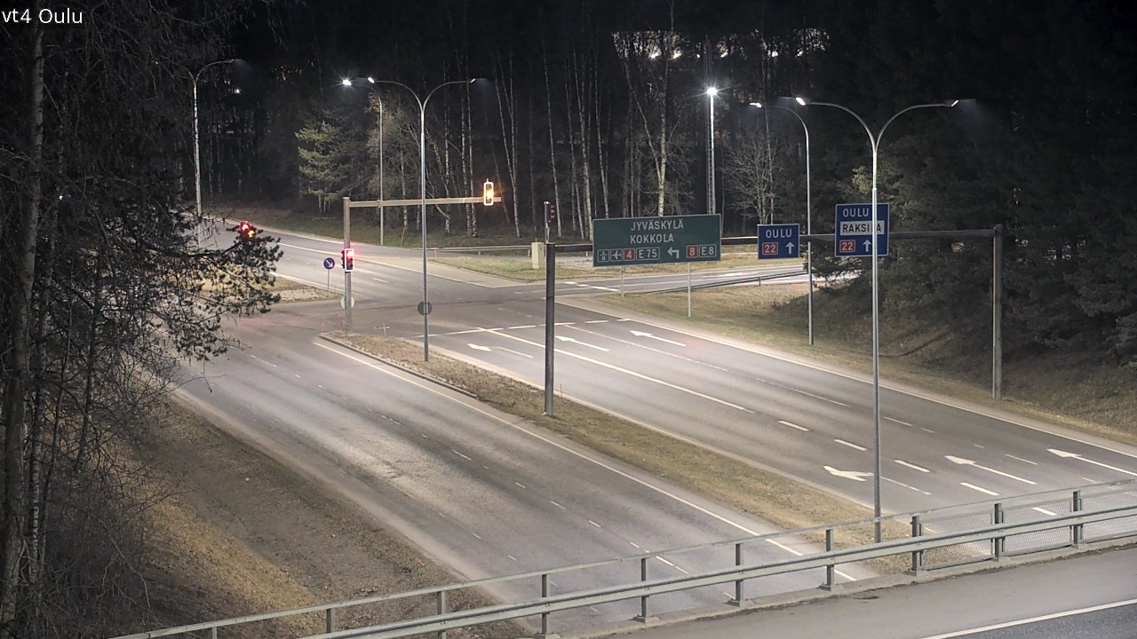 Weather Camera Image Väg 4 Uleåborg, Oulu, Pohjois-Pohjanmaa