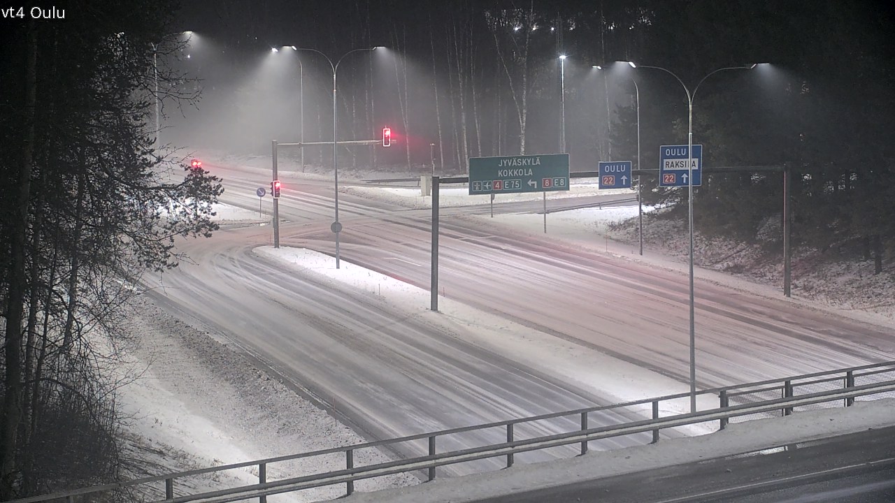 Weather Camera Image Väg 4 Uleåborg, Oulu, Pohjois-Pohjanmaa