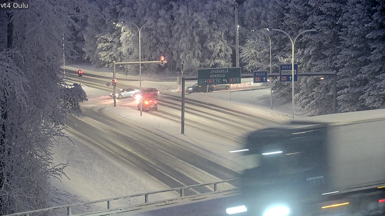Weather Camera Image Road 4 Oulu, Oulu, Pohjois-Pohjanmaa