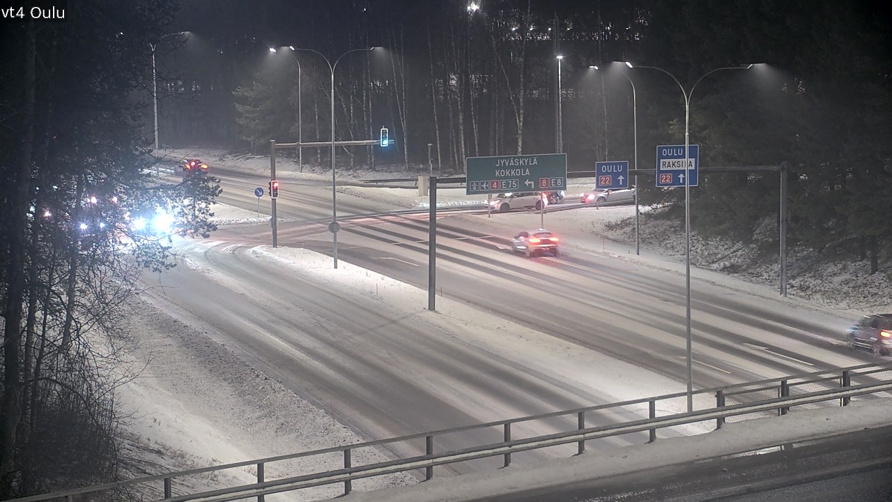 Weather Camera Image Väg 4 Uleåborg, Oulu, Pohjois-Pohjanmaa