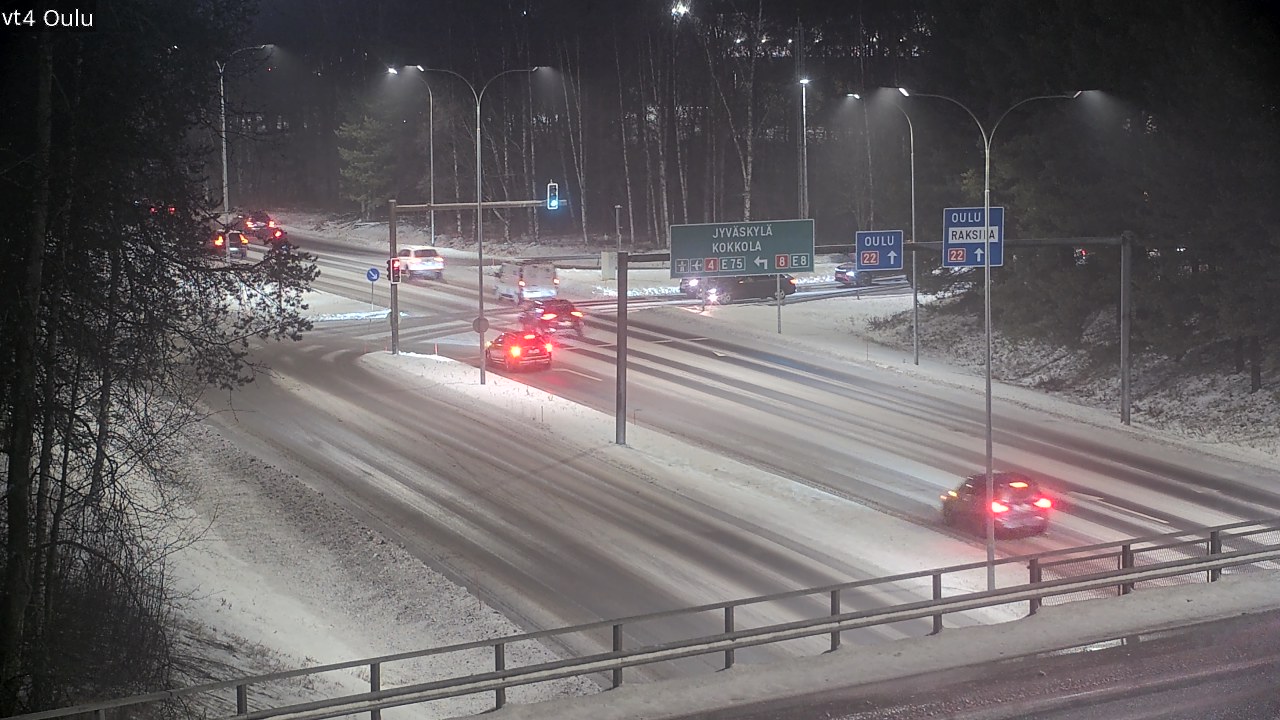 Weather Camera Image Väg 4 Uleåborg, Oulu, Pohjois-Pohjanmaa