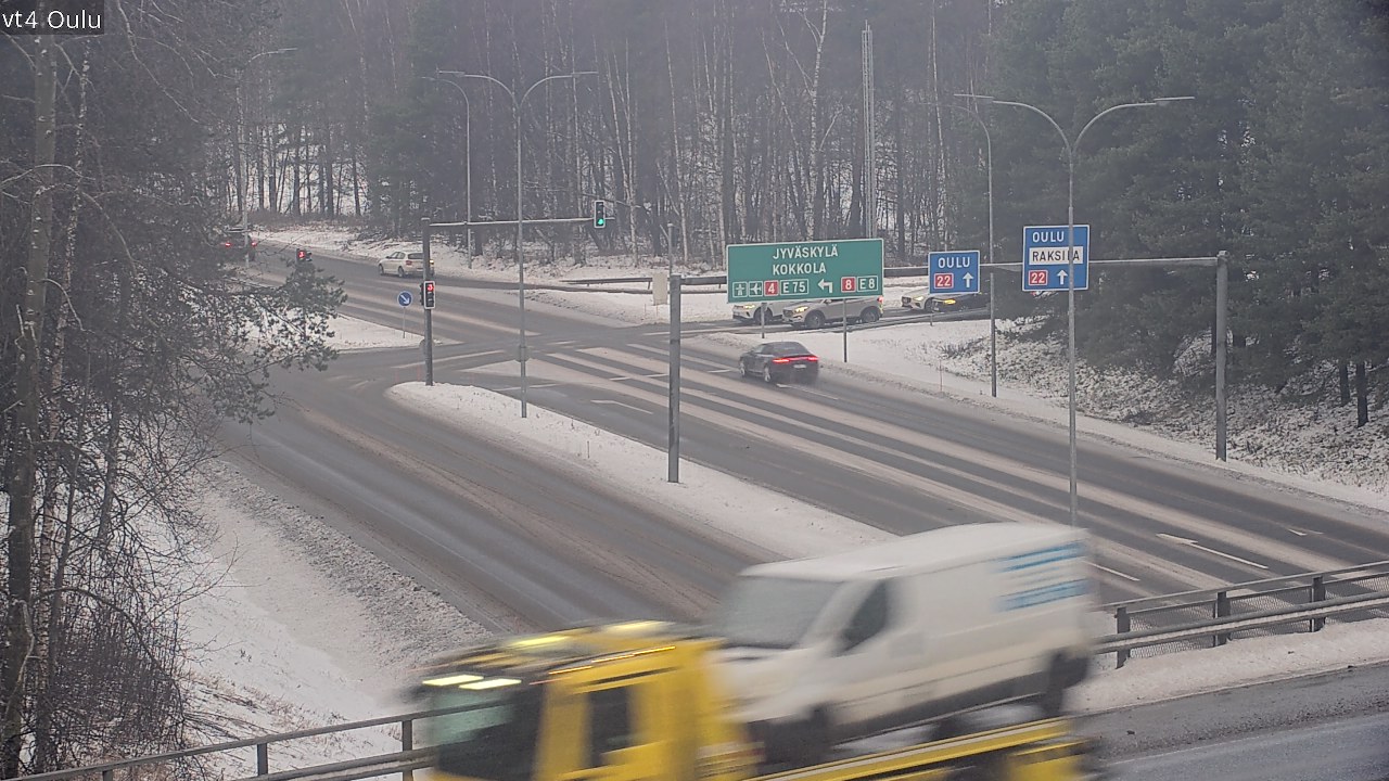 Weather Camera Image Väg 4 Uleåborg, Oulu, Pohjois-Pohjanmaa