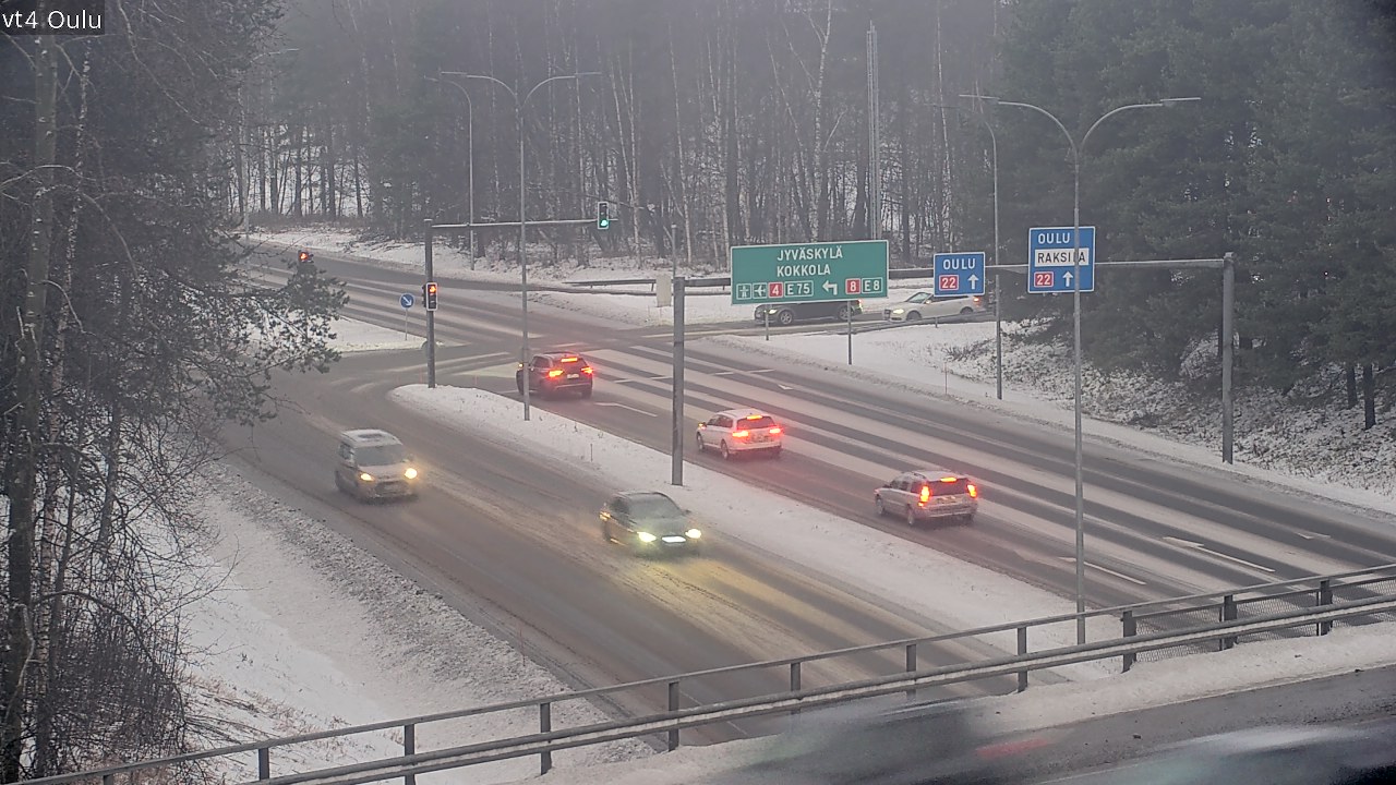 Weather Camera Image Väg 4 Uleåborg, Oulu, Pohjois-Pohjanmaa