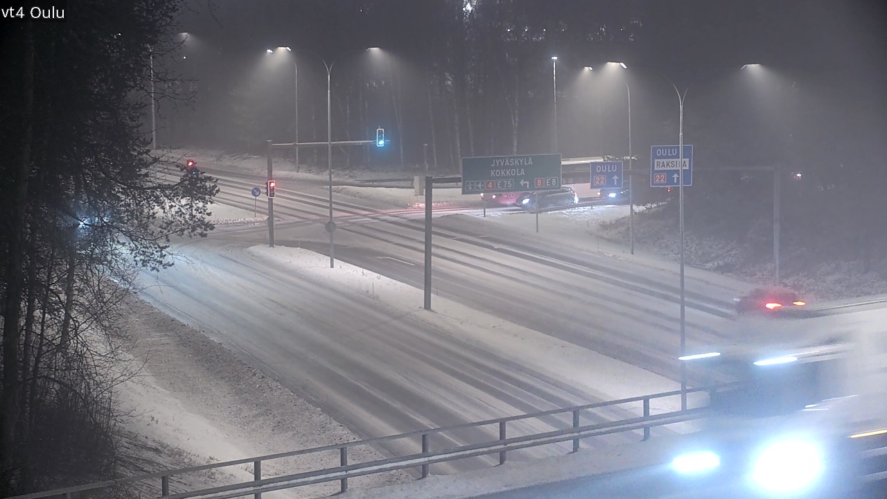 Weather Camera Image Väg 4 Uleåborg, Oulu, Pohjois-Pohjanmaa