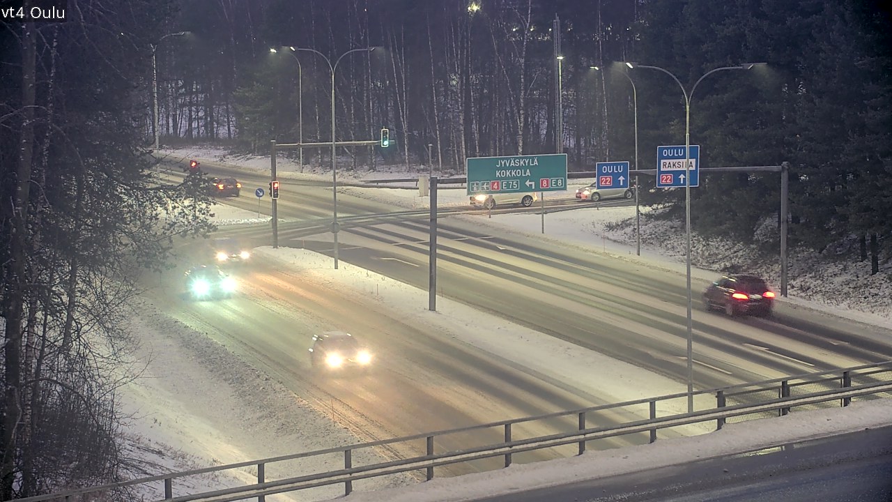 Weather Camera Image Väg 4 Uleåborg, Oulu, Pohjois-Pohjanmaa