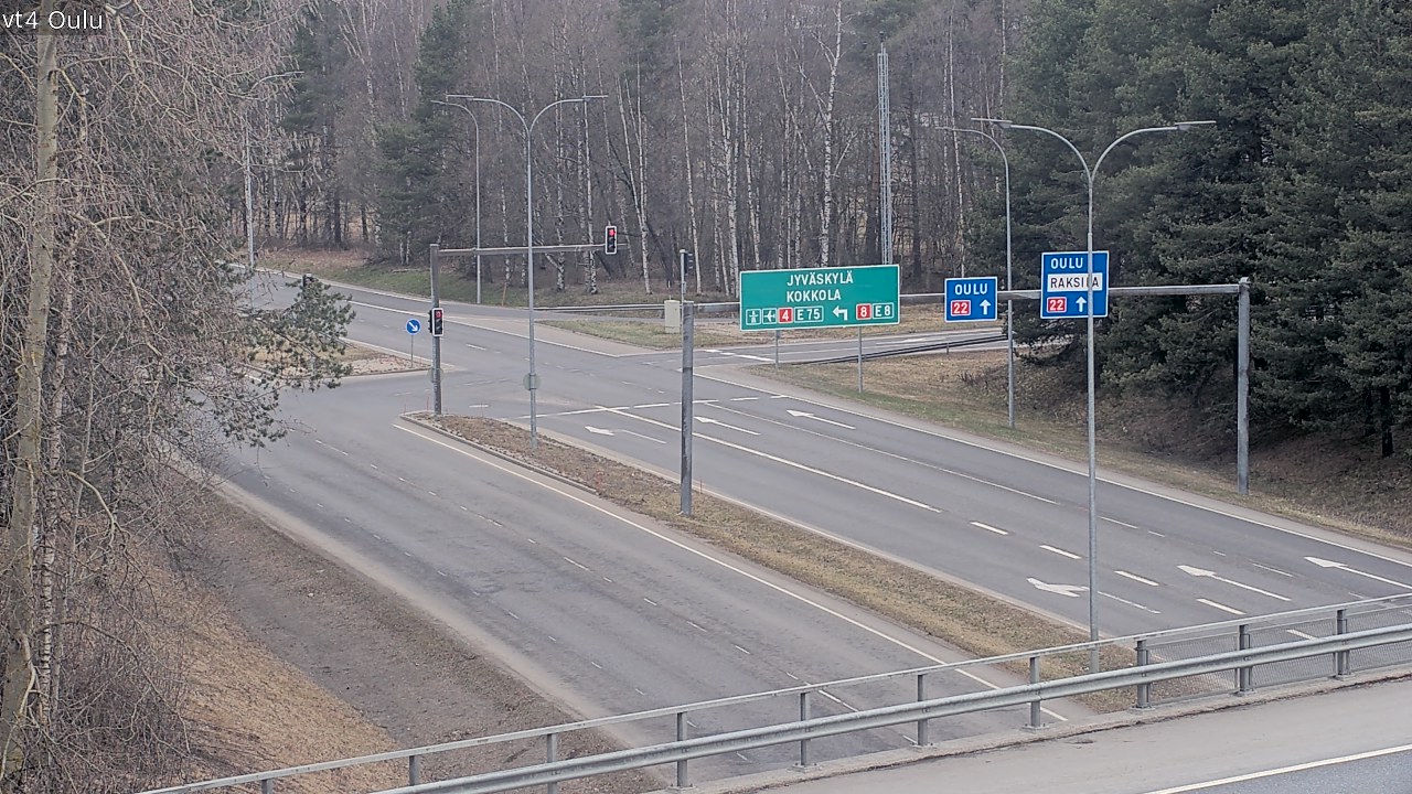 Weather Camera Image Väg 4 Uleåborg, Oulu, Pohjois-Pohjanmaa