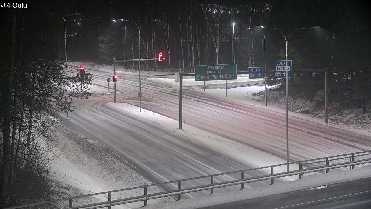 Weather Camera Image Väg 4 Uleåborg, Oulu, Pohjois-Pohjanmaa