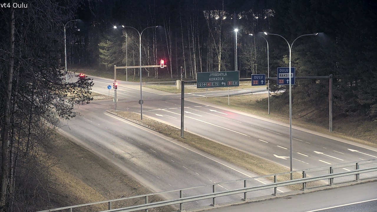 Weather Camera Image Väg 4 Uleåborg, Oulu, Pohjois-Pohjanmaa