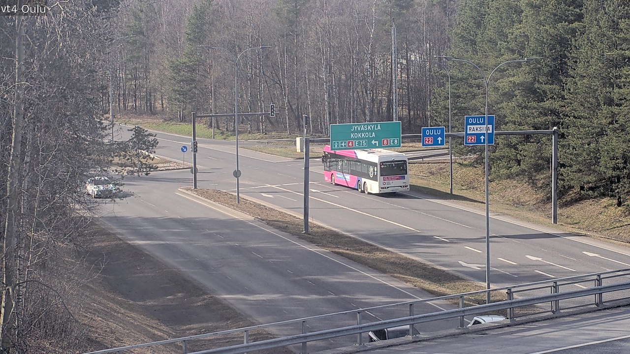 Weather Camera Image Road 4 Oulu, Oulu, Pohjois-Pohjanmaa