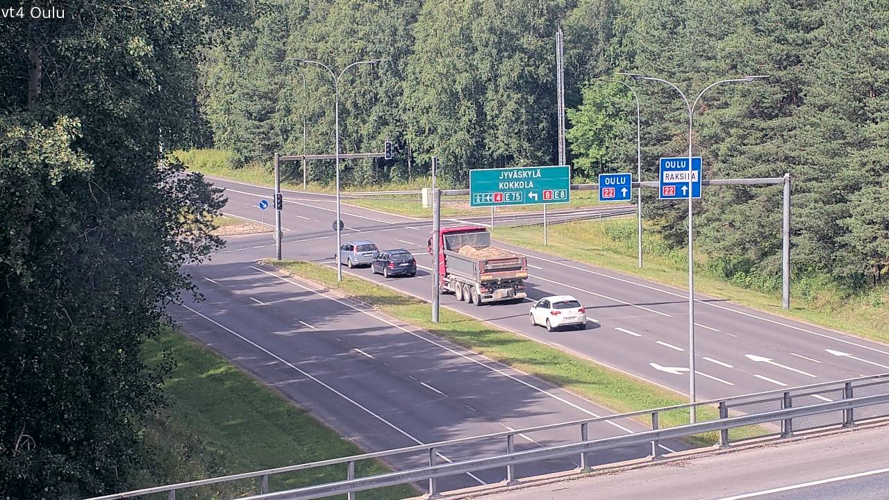 Weather Camera Image Väg 4 Uleåborg, Oulu, Pohjois-Pohjanmaa
