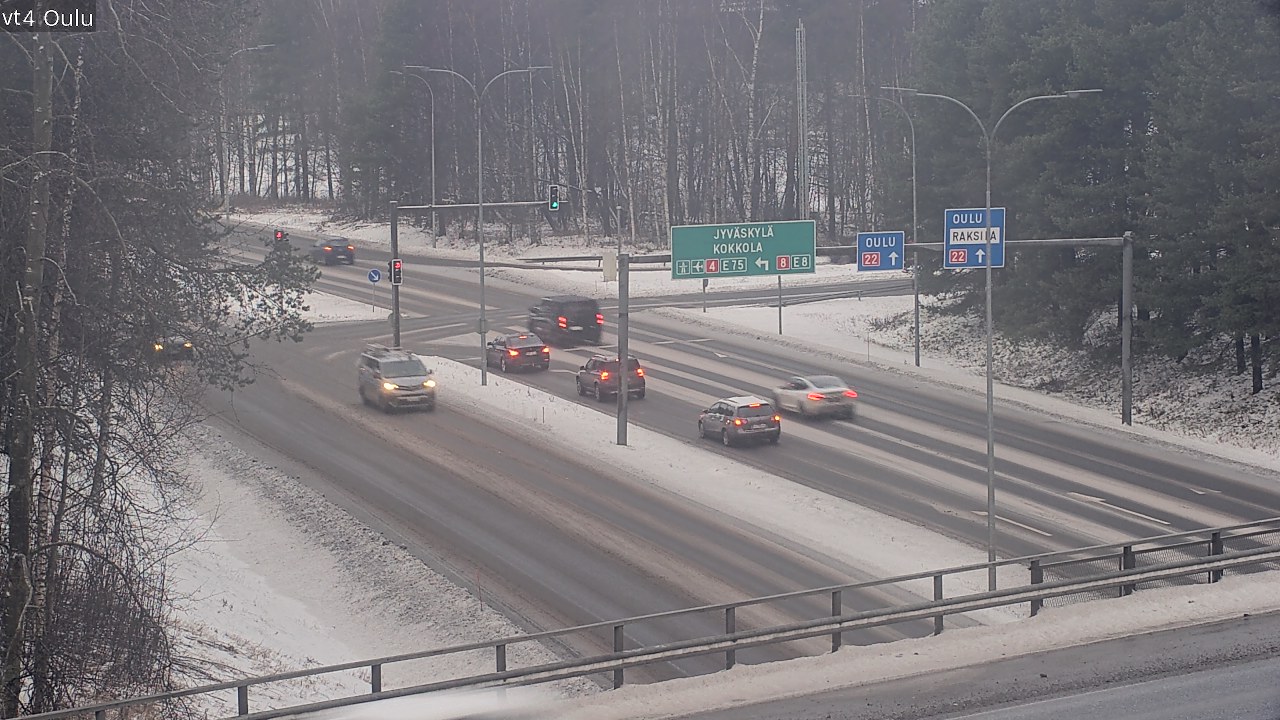 Weather Camera Image Väg 4 Uleåborg, Oulu, Pohjois-Pohjanmaa