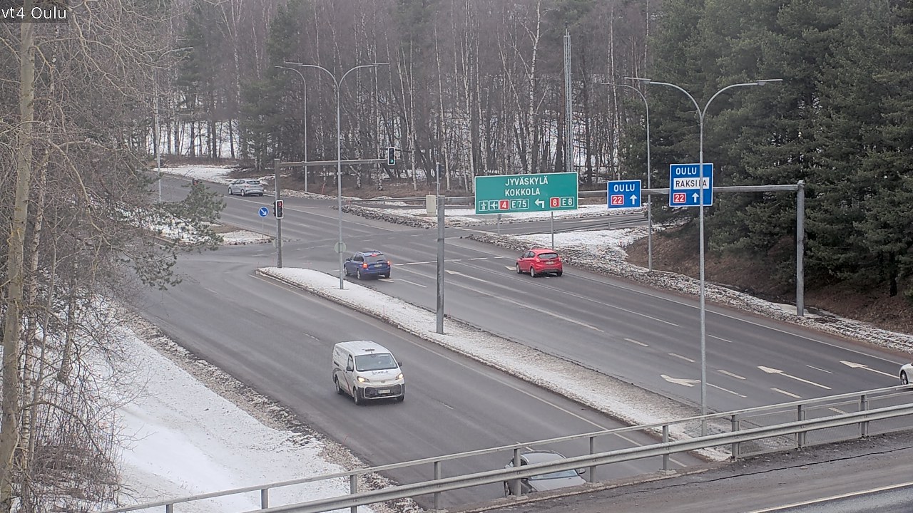 Weather Camera Image Väg 4 Uleåborg, Oulu, Pohjois-Pohjanmaa