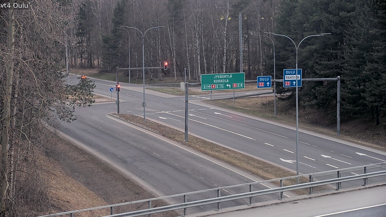 Weather Camera Image Väg 4 Uleåborg, Oulu, Pohjois-Pohjanmaa