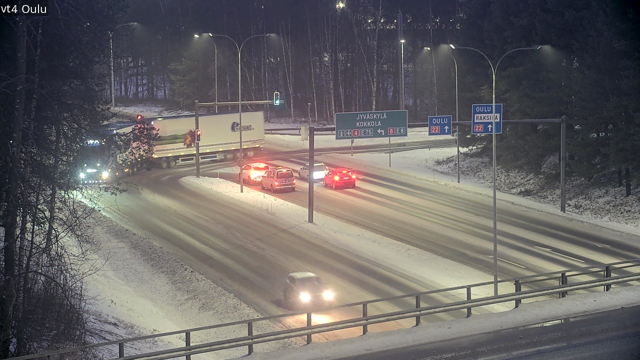 Weather Camera Image Väg 4 Uleåborg, Oulu, Pohjois-Pohjanmaa