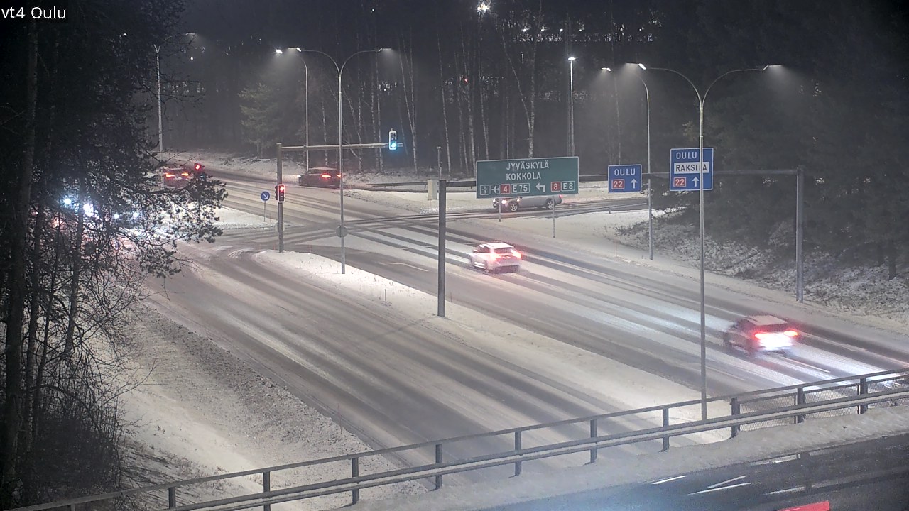 Weather Camera Image Väg 4 Uleåborg, Oulu, Pohjois-Pohjanmaa