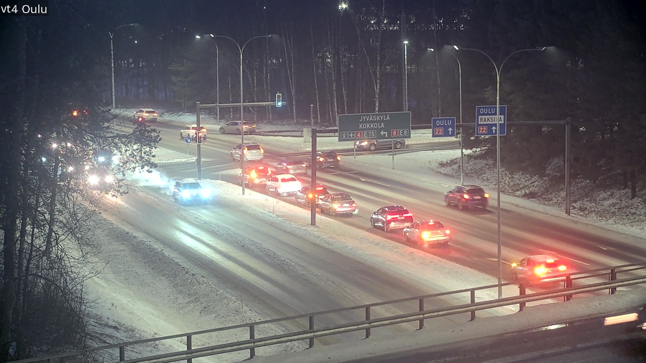 Weather Camera Image Road 4 Oulu, Oulu, Pohjois-Pohjanmaa