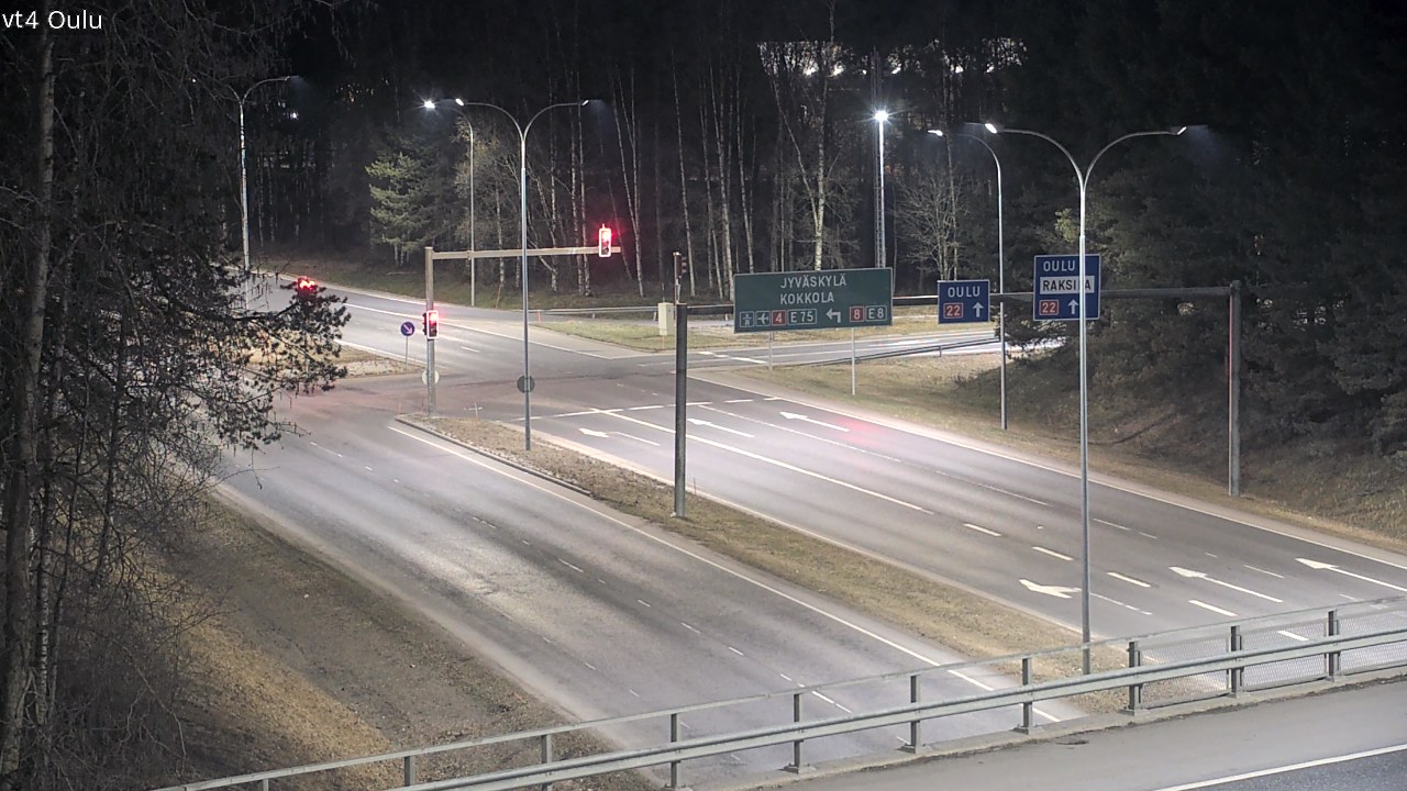 Weather Camera Image Väg 4 Uleåborg, Oulu, Pohjois-Pohjanmaa