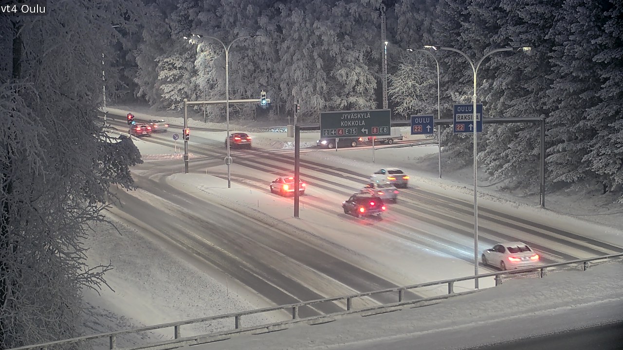 Weather Camera Image Road 4 Oulu, Oulu, Pohjois-Pohjanmaa