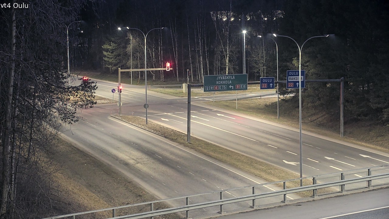 Weather Camera Image Väg 4 Uleåborg, Oulu, Pohjois-Pohjanmaa