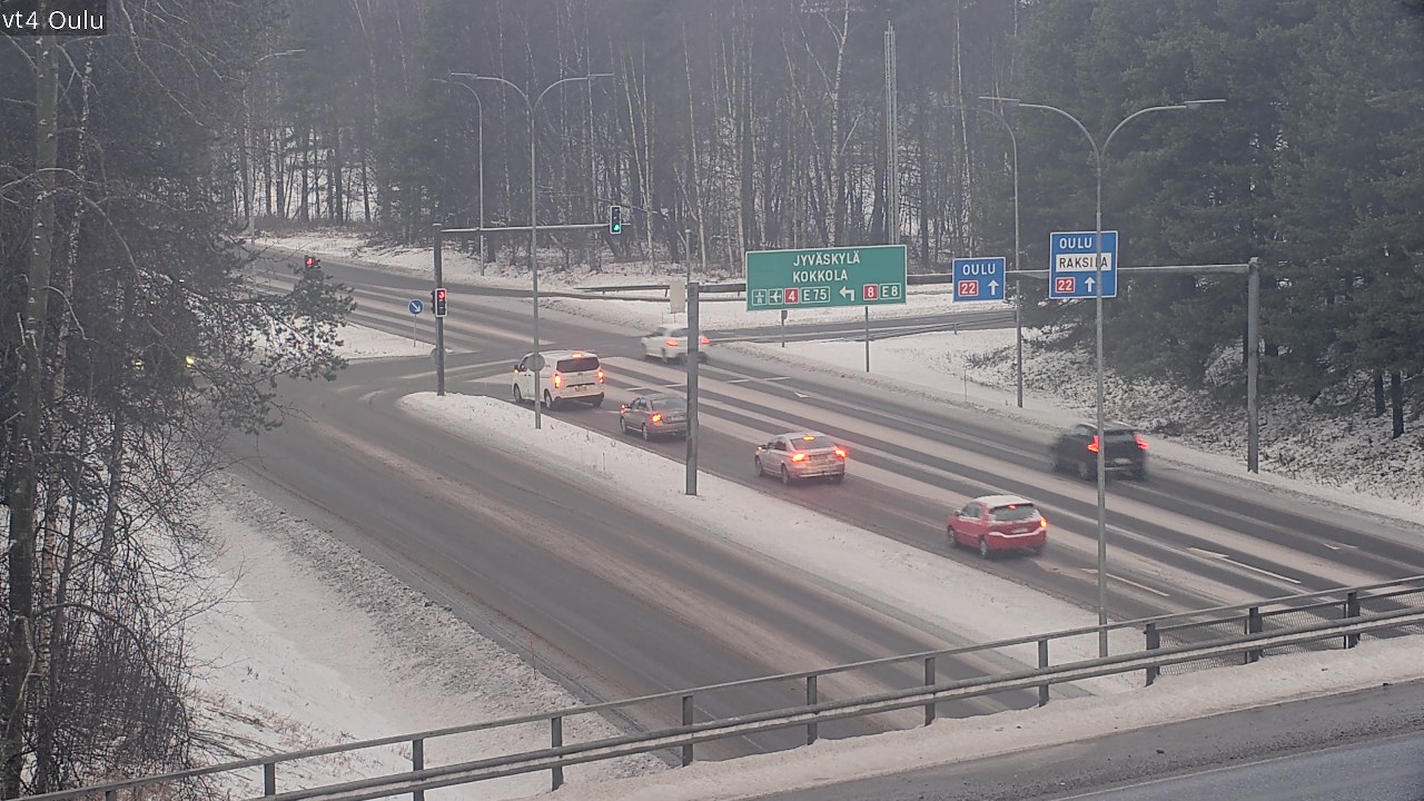 Weather Camera Image Väg 4 Uleåborg, Oulu, Pohjois-Pohjanmaa