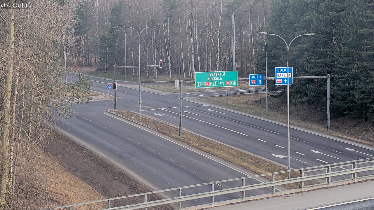 Weather Camera Image Road 4 Oulu, Oulu, Pohjois-Pohjanmaa