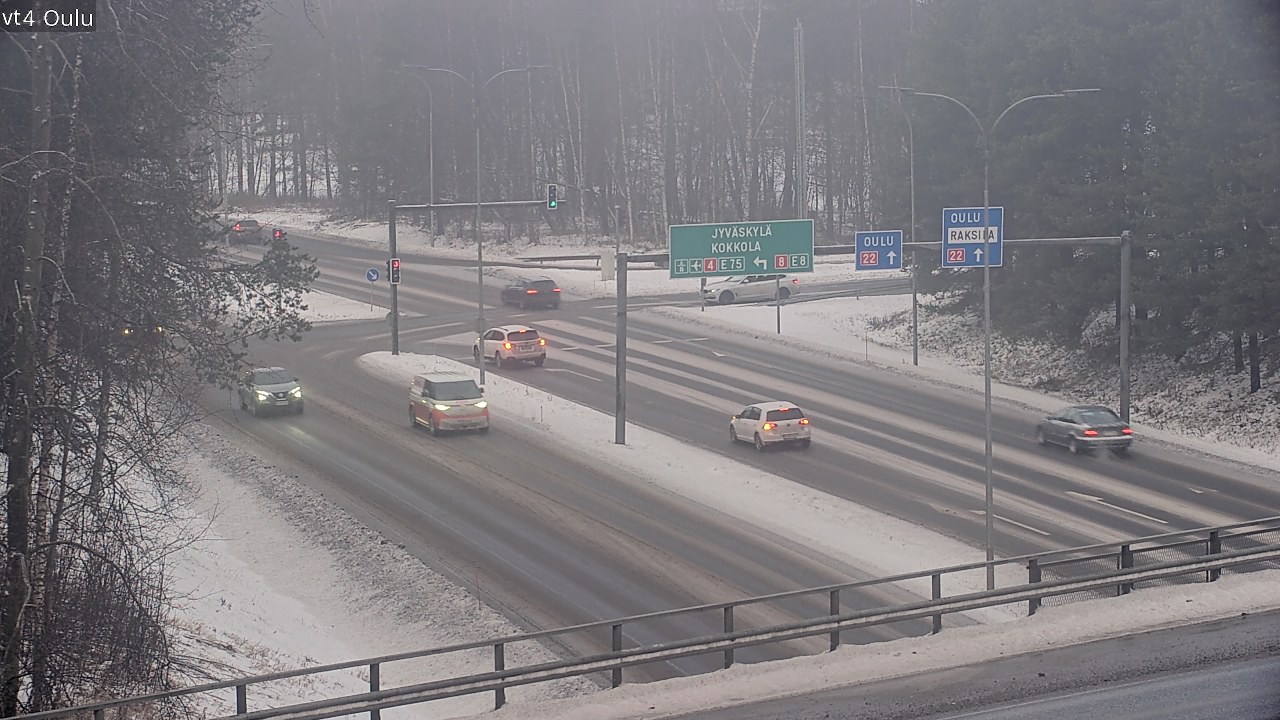 Weather Camera Image Väg 4 Uleåborg, Oulu, Pohjois-Pohjanmaa