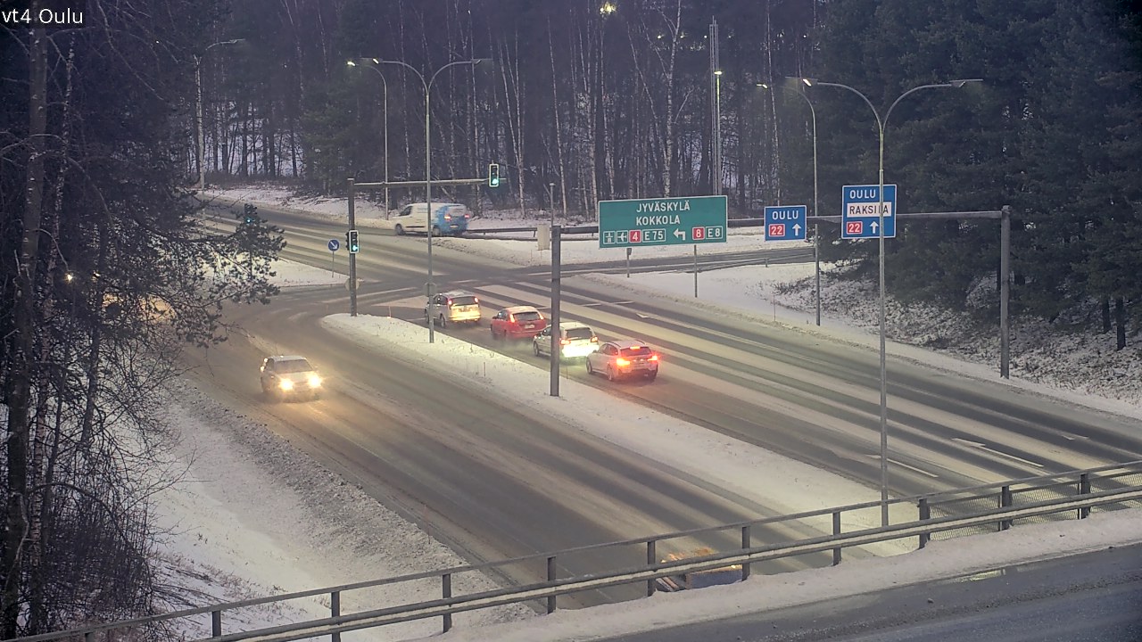 Weather Camera Image Väg 4 Uleåborg, Oulu, Pohjois-Pohjanmaa
