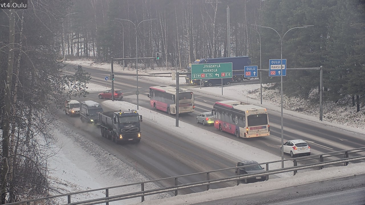 Weather Camera Image Road 4 Oulu, Oulu, Pohjois-Pohjanmaa