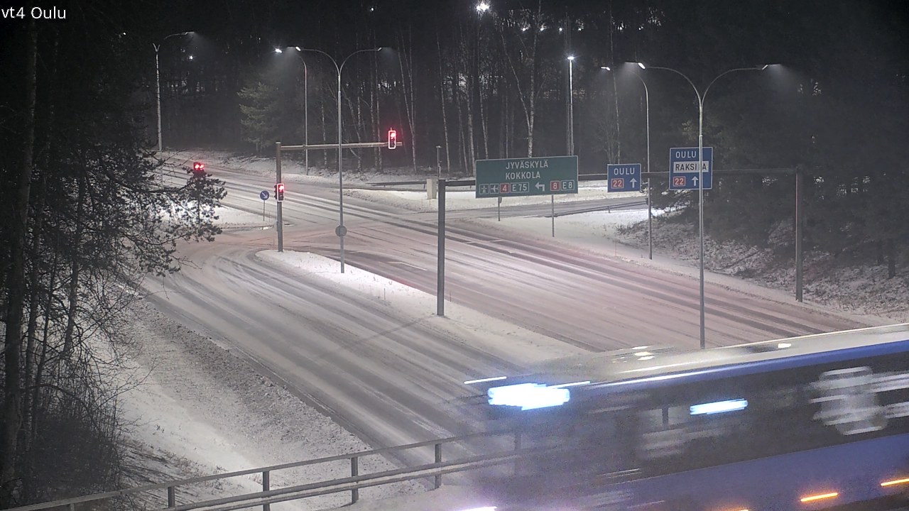 Weather Camera Image Väg 4 Uleåborg, Oulu, Pohjois-Pohjanmaa