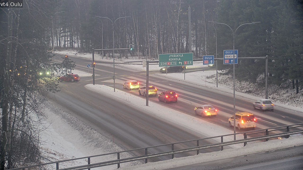 Weather Camera Image Road 4 Oulu, Oulu, Pohjois-Pohjanmaa