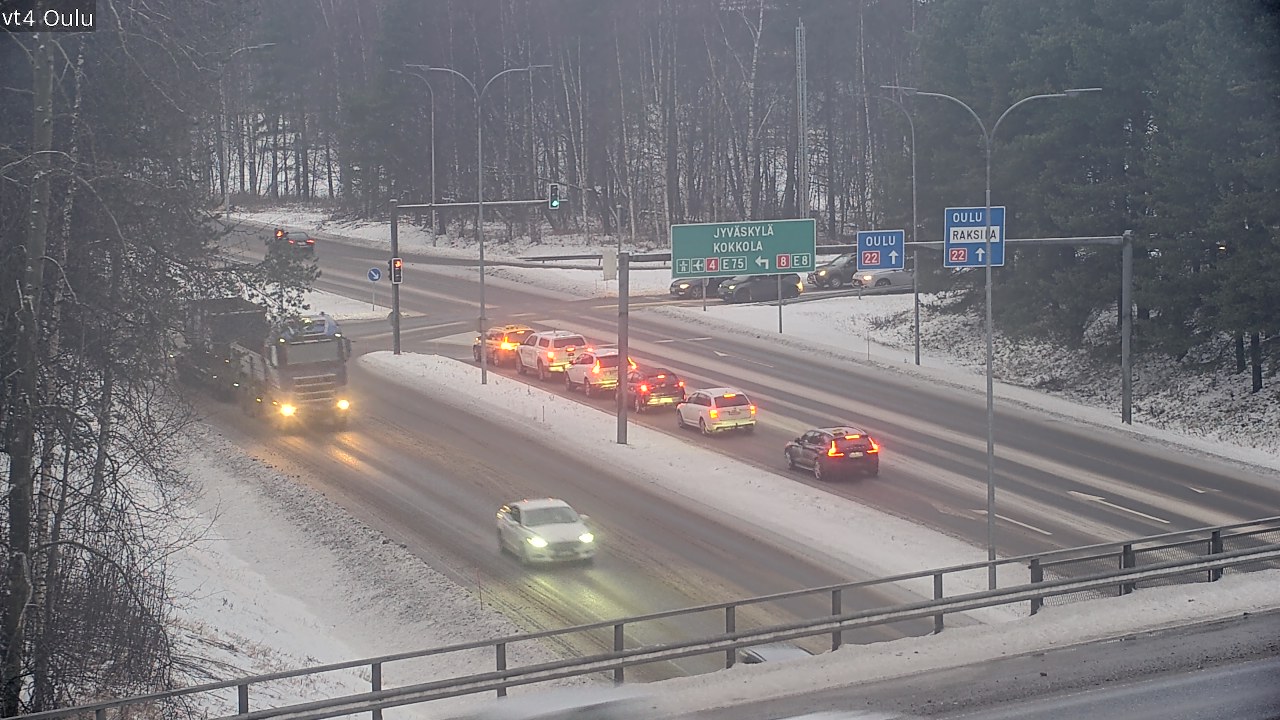 Weather Camera Image Road 4 Oulu, Oulu, Pohjois-Pohjanmaa