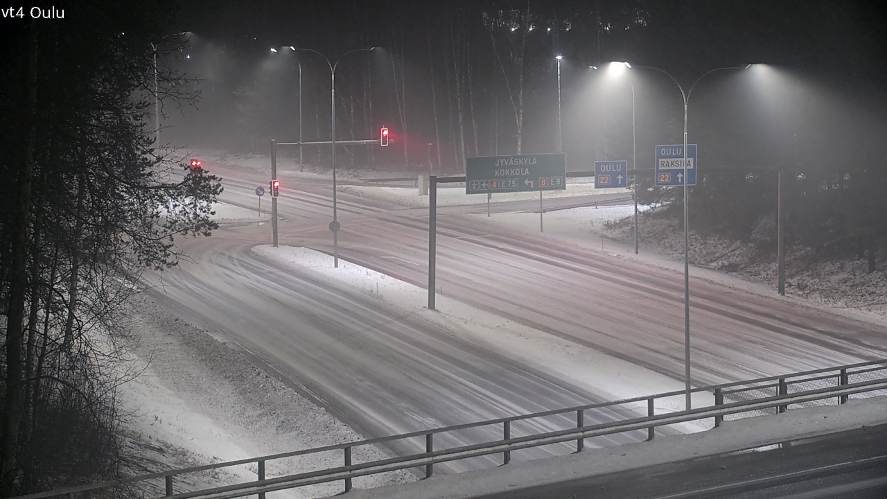 Weather Camera Image Väg 4 Uleåborg, Oulu, Pohjois-Pohjanmaa