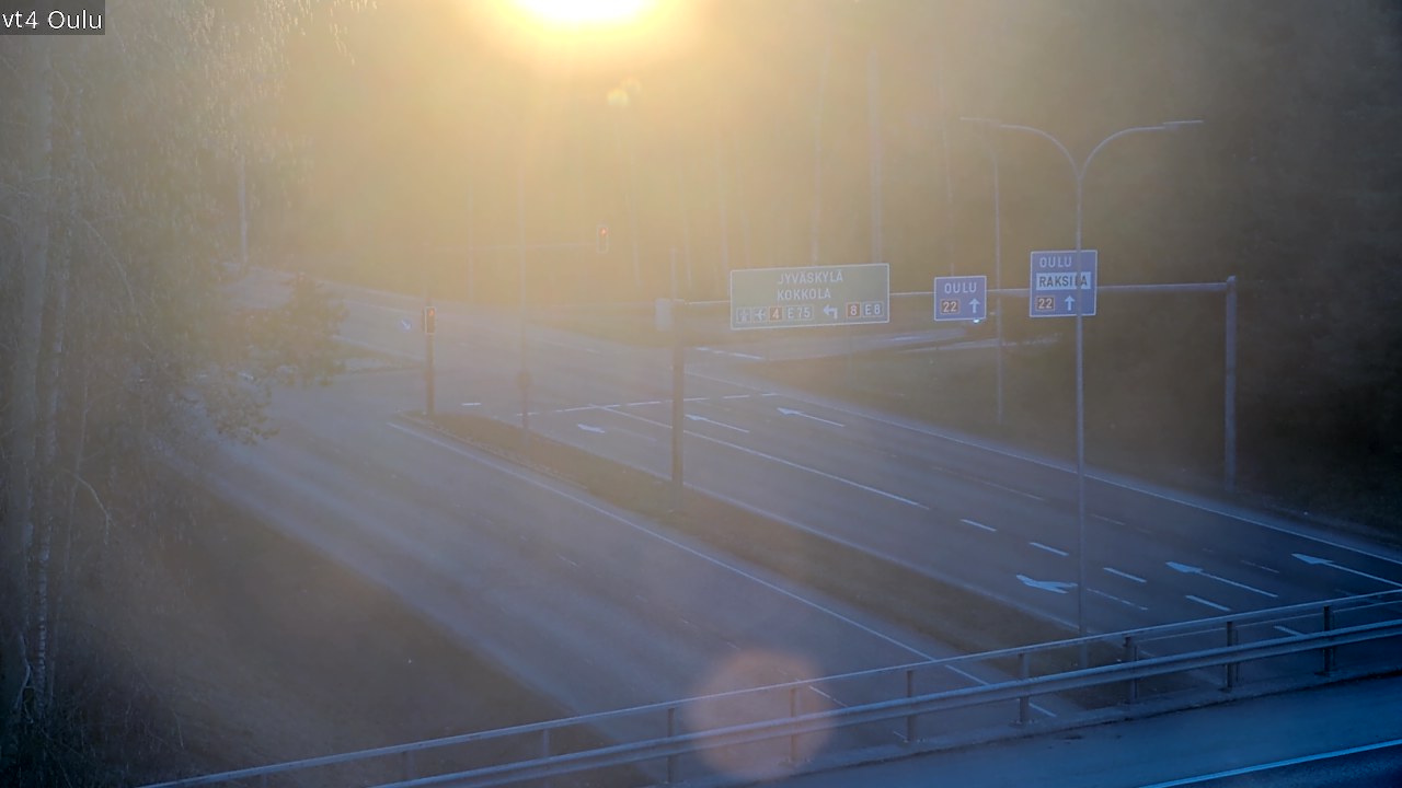 Weather Camera Image Väg 4 Uleåborg, Oulu, Pohjois-Pohjanmaa