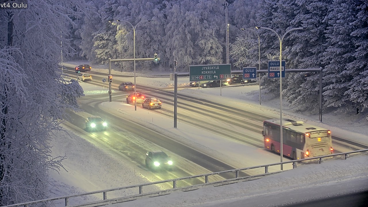 Weather Camera Image Road 4 Oulu, Oulu, Pohjois-Pohjanmaa