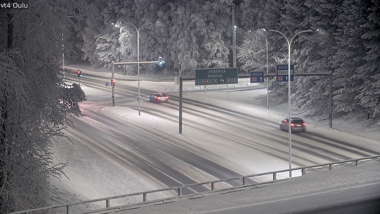 Weather Camera Image Road 4 Oulu, Oulu, Pohjois-Pohjanmaa
