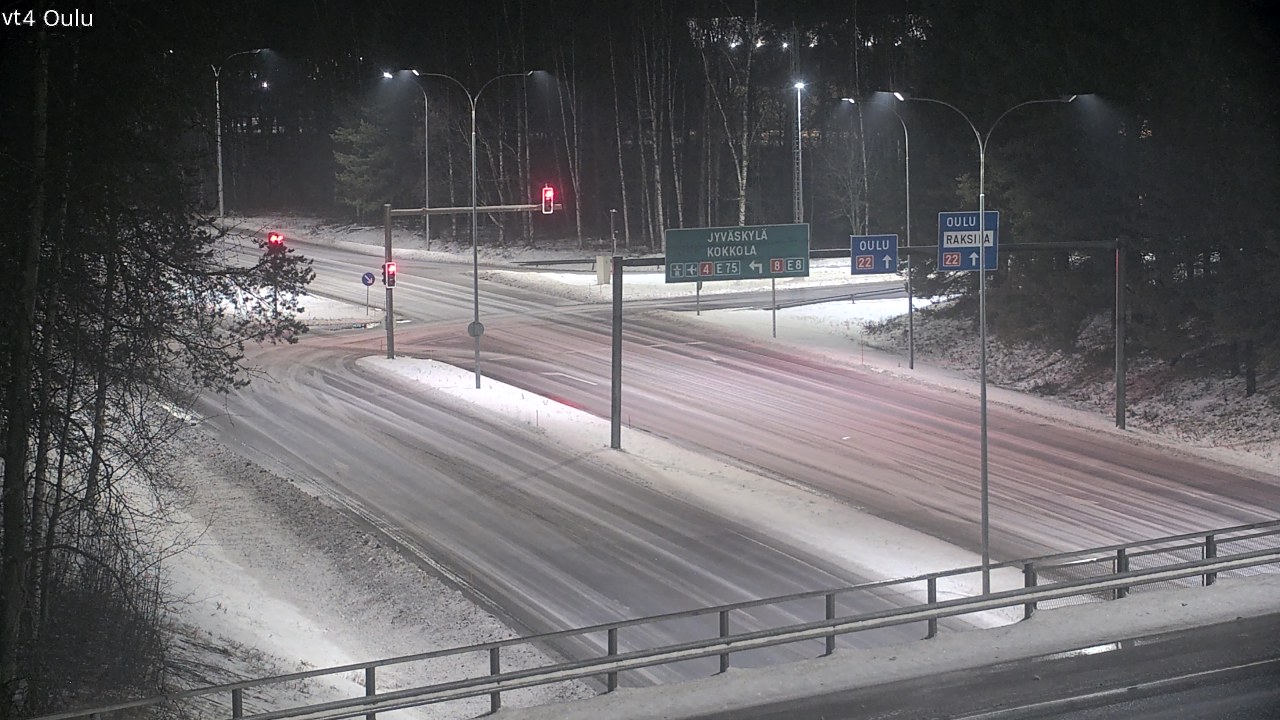 Weather Camera Image Väg 4 Uleåborg, Oulu, Pohjois-Pohjanmaa