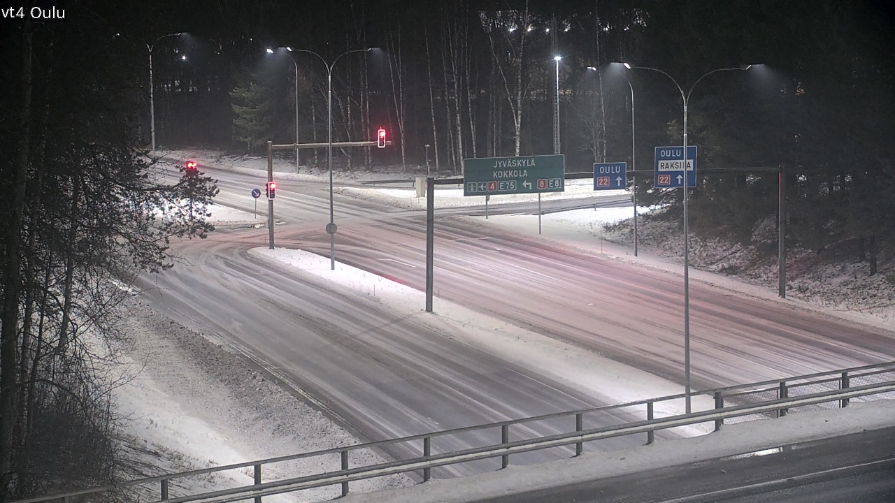 Weather Camera Image Väg 4 Uleåborg, Oulu, Pohjois-Pohjanmaa