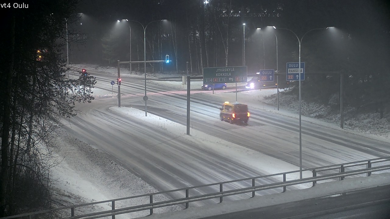 Weather Camera Image Väg 4 Uleåborg, Oulu, Pohjois-Pohjanmaa