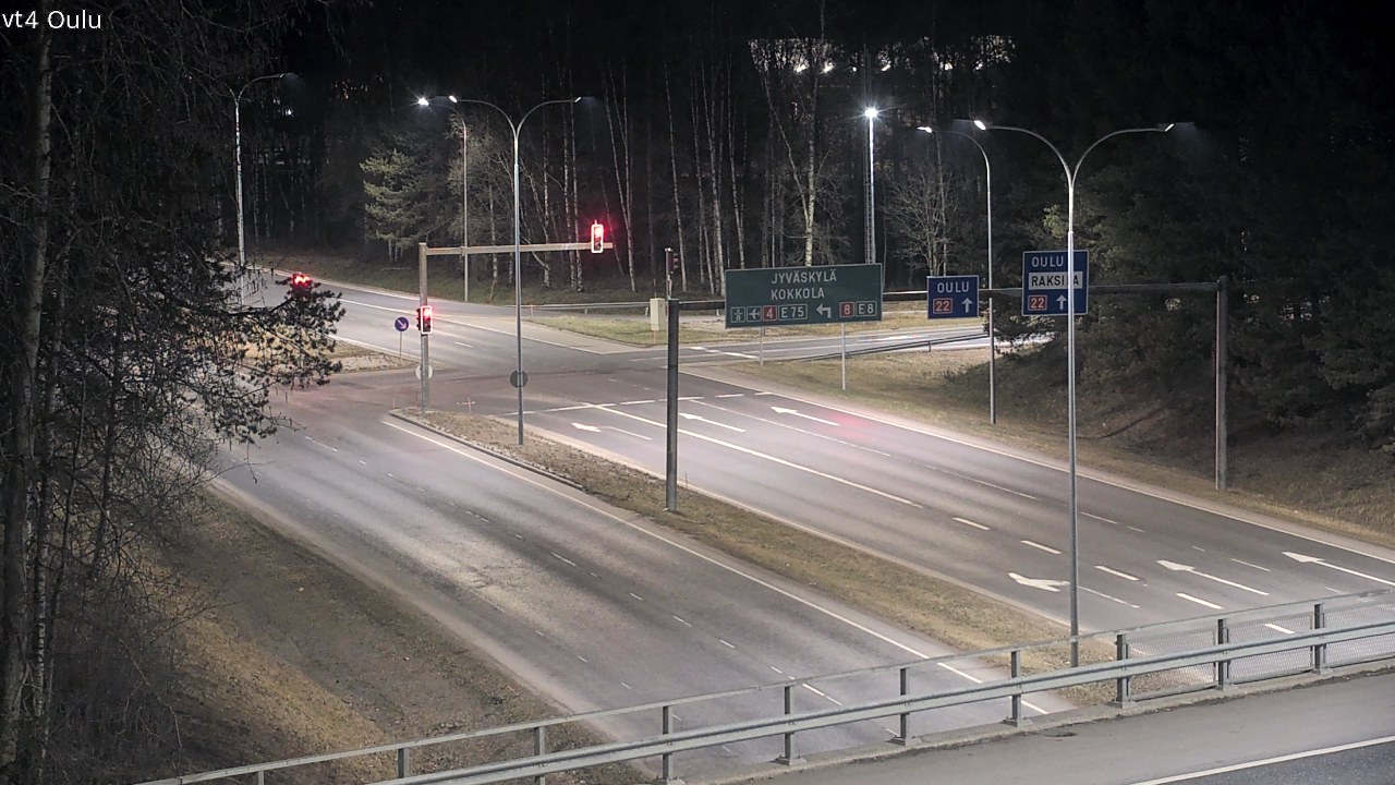 Weather Camera Image Väg 4 Uleåborg, Oulu, Pohjois-Pohjanmaa