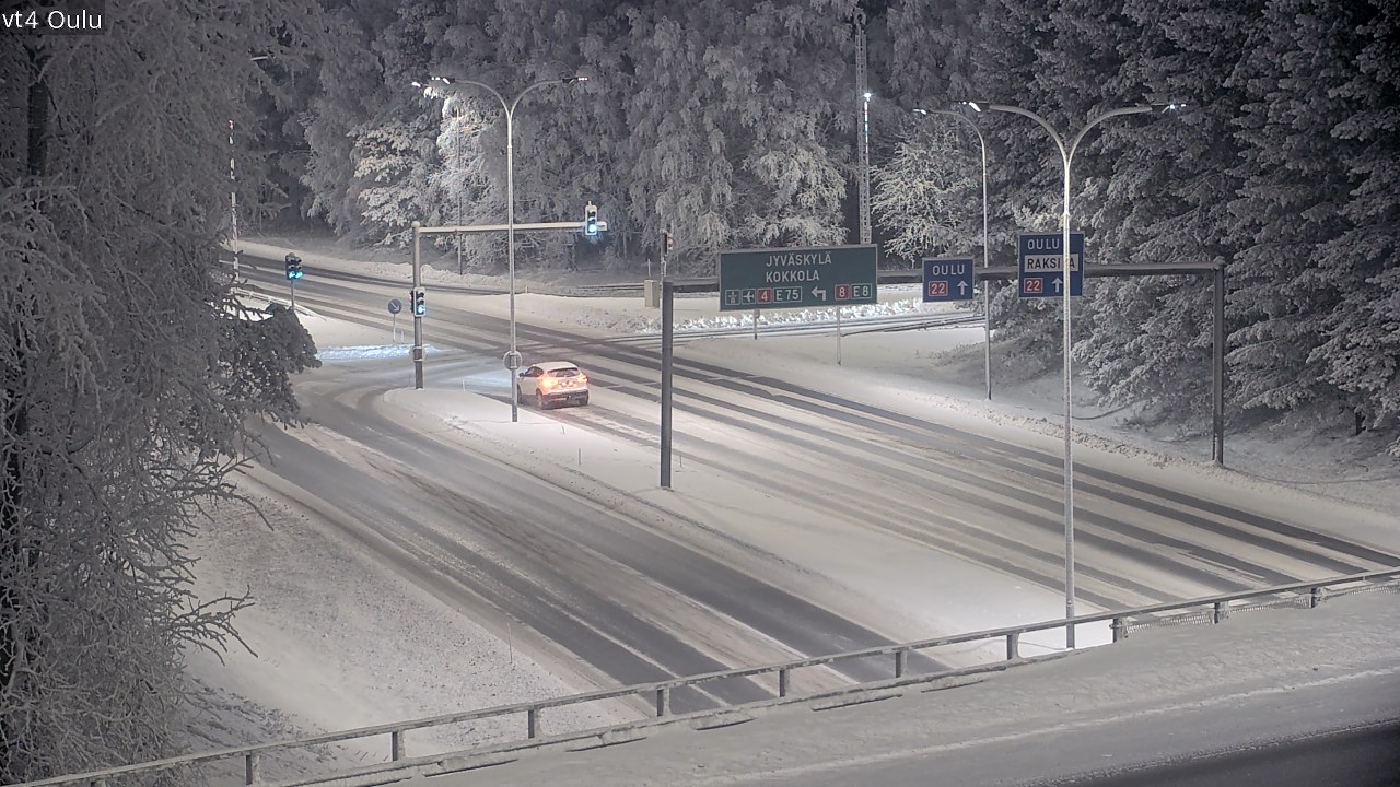 Weather Camera Image Road 4 Oulu, Oulu, Pohjois-Pohjanmaa